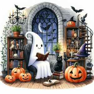 Librarian Halloween, Halloween Boo School, Teacher Ghost, Reading Books Shirt, Halloween Teacher, Gift for Librarian, reading teacher, reading book club, gift for halloween, ghost halloween tee, ghost reading books, Halloween Sweatshirt