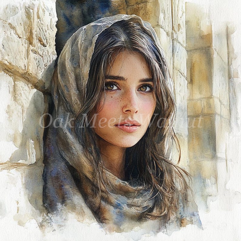 digital crafting, clip art, digital clipart, clipart pack, scrapbook images, watercolor clipart, digital planner, ancient woman, ancient woman dress, biblical clipart, biblical clothing, ancient palace, watercolor woman