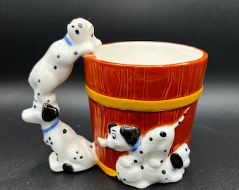 Disney 101 Dalmatians Coffee Mug Cup 3D Figure Hand Painted Dog Handle