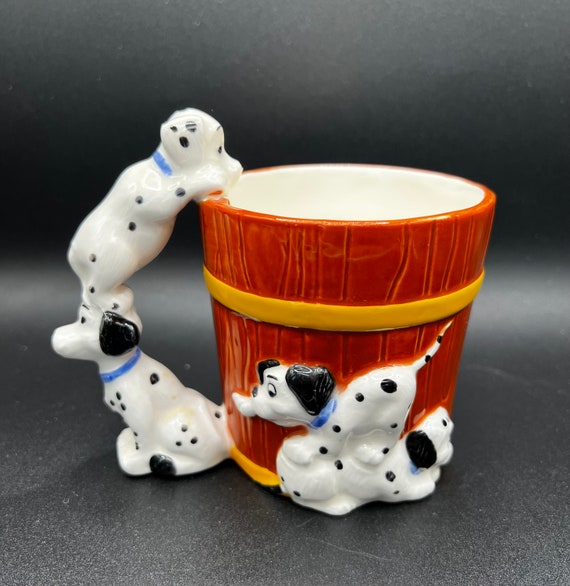 Disney 101 Dalmatians Coffee Mug Cup 3D Figure Hand Painted Dog