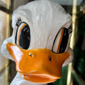 Hand Painted Ceramic Duck with Bee on Tail