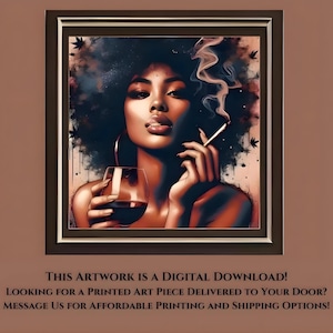 AI Generated Woman Portrait Art: Modern Home Decor (Digital Download)