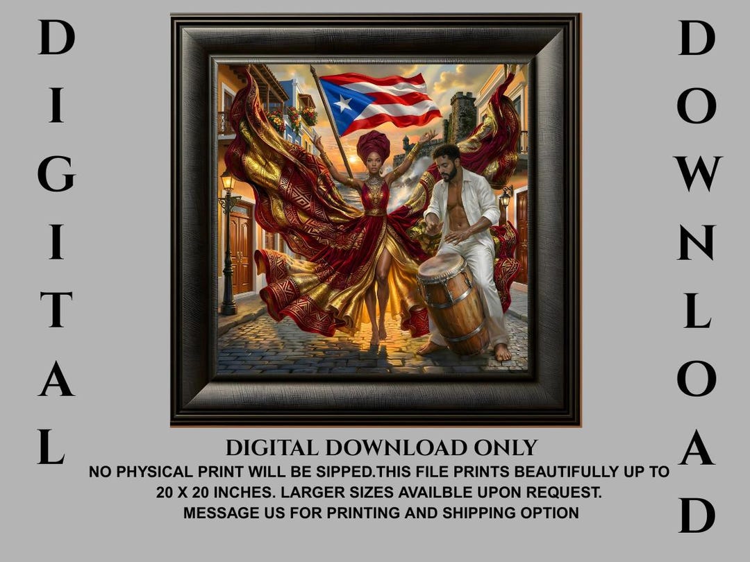 Puerto Rico Rythm Logo Digital Download Rhythm of Puerto Rico - Etsy