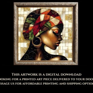 Warrior Spirit Download - Inspiring Woman Art Print, Motivational Digital Artwork, Empowering Home Decor, Printable Wall Art