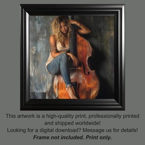 Woman Playing Cello Art Print: Soulful Musician Wall Decor