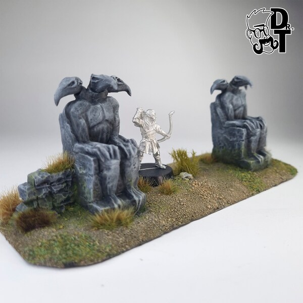 Camino de piedra con entrada a Cirith, wargaming terrain, scenery for RPG and wargames - LotR Mesbg Warhammer KoW D&D