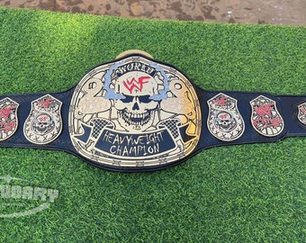 Wwf Smoking Skull Championship Cinturón de título Tamaño adulto CNC HD