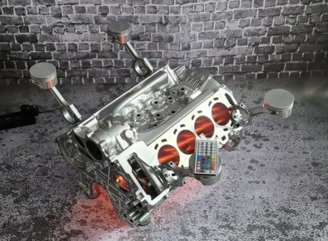 Mercedes 4.0l Bi Turbo 63 GTS AMG V8 Engine Block Coffee Table Block ...
