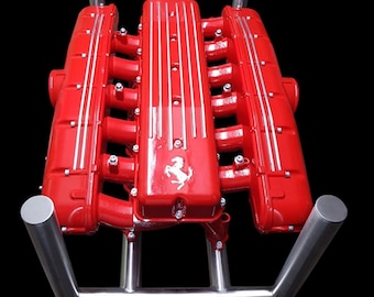 Ferrari Maranello 575 5.7l V12 Engine Coffee Table Intake Manifold Tisch Table Engine Block Supercar