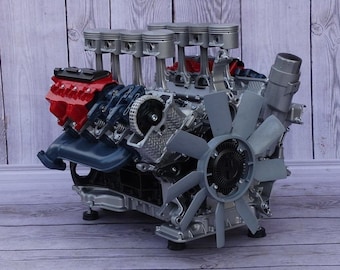 Mercedes 4.3l, 5.0l S500 V8 AMG Engine Coffee Table Block Motortisch Tisch Motorblock Motor Restaurant Supercar Living room