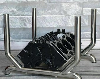 ZYTEK Formula 1 V8 Engine Block Coffee Table Block Motortisch Tisch Motorblock Motor Restaurant Supercar Chrome Handmade