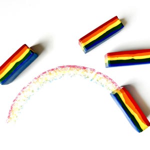 Rainbow Crayon Sticks: Easy-Hold Multicolor Crayon Set