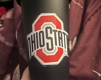 Handgefertigter personalisierter Starbucks Cup Ohio State University Schwarz