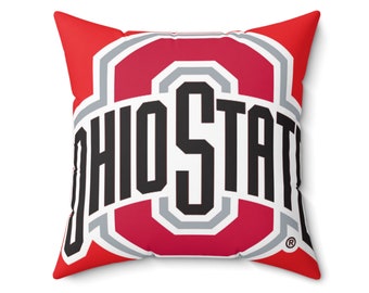 Ohio State University Spun Polyester Square Pillow