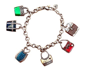 Braccialetto vintage Brighton con ciondoli per borsetta