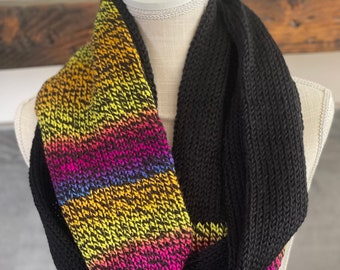 80’s Rock/Punk Inspired Knit Infinity Scarf