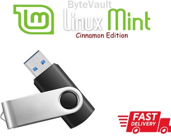 Linux Mint 21.2 Cinnamon Edition Try/Install Bootable USB Flash Drive (64-bit)