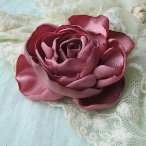 Her lip to｜Rose Satin Clip ［rose pink］ 9月上旬発送】Rose Satin Clip