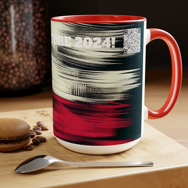 Reboot, Restore 2024! Coffee Mug: Features Political Slogan for the Red Wave. Political Statement mug, 45/47 Club. Vote Trump 2024 mug.