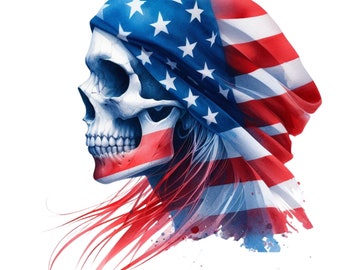 5 calaveras digitales coloridas PNG