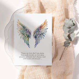 Carte de condoléances imprimable quand les mots manquent.  Cette belle carte exprime vos condoléances avec amour et soin.