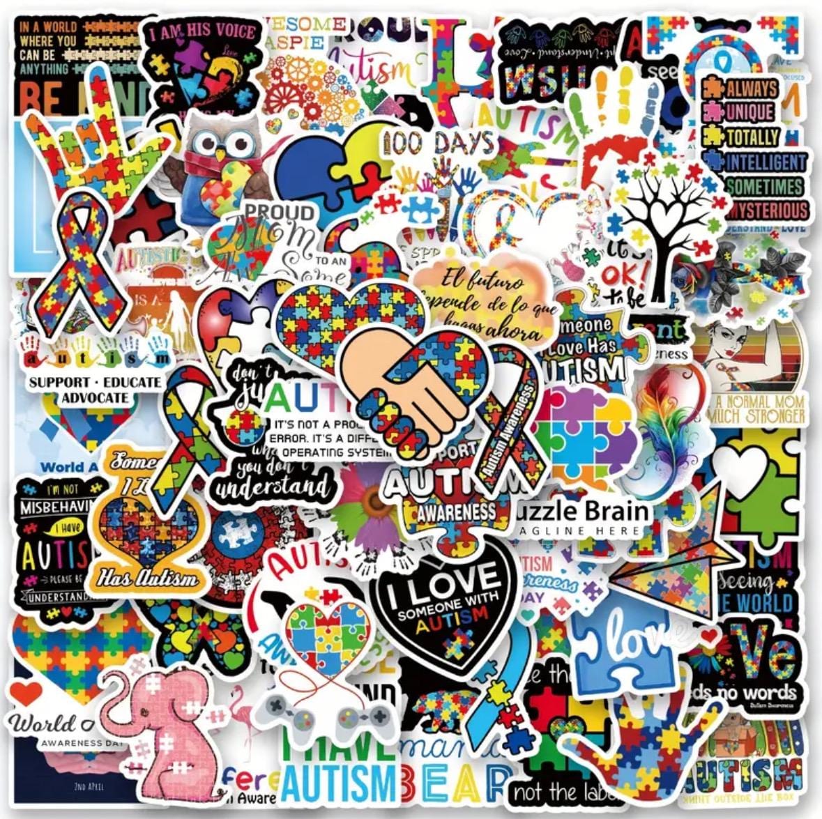 Autism Awareness Stickers: Waterproof Decals for Laptop, Water Bottle ...