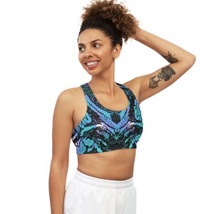 Seamless Sports Bra AOP zdjęcie 5