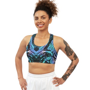 Seamless Sports Bra AOP zdjęcie 3