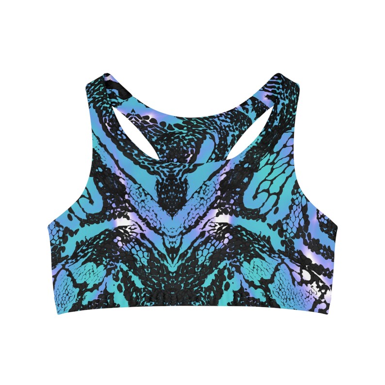 Seamless Sports Bra AOP zdjęcie 1