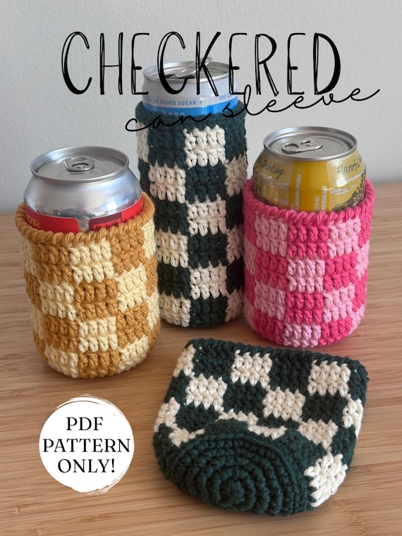 CROCHET PATTERN | Can Sleeve | Cozy | Bottle Hugger | PDF Pattern