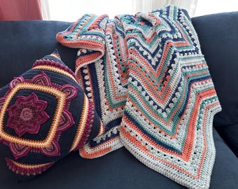 Gehaakte sterdeken | Gooi | Decoratie | Handgemaakt | Gezellig