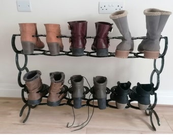 Horseshoe Boot Rack