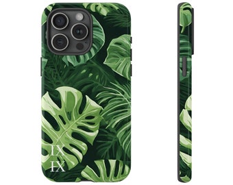 Monstera Plant Painting- Art Phone Case- Artsy iPhone Case- Artist Phone Case- Aesthetic Phone Case- Tough Phone Cases- Planty Protective