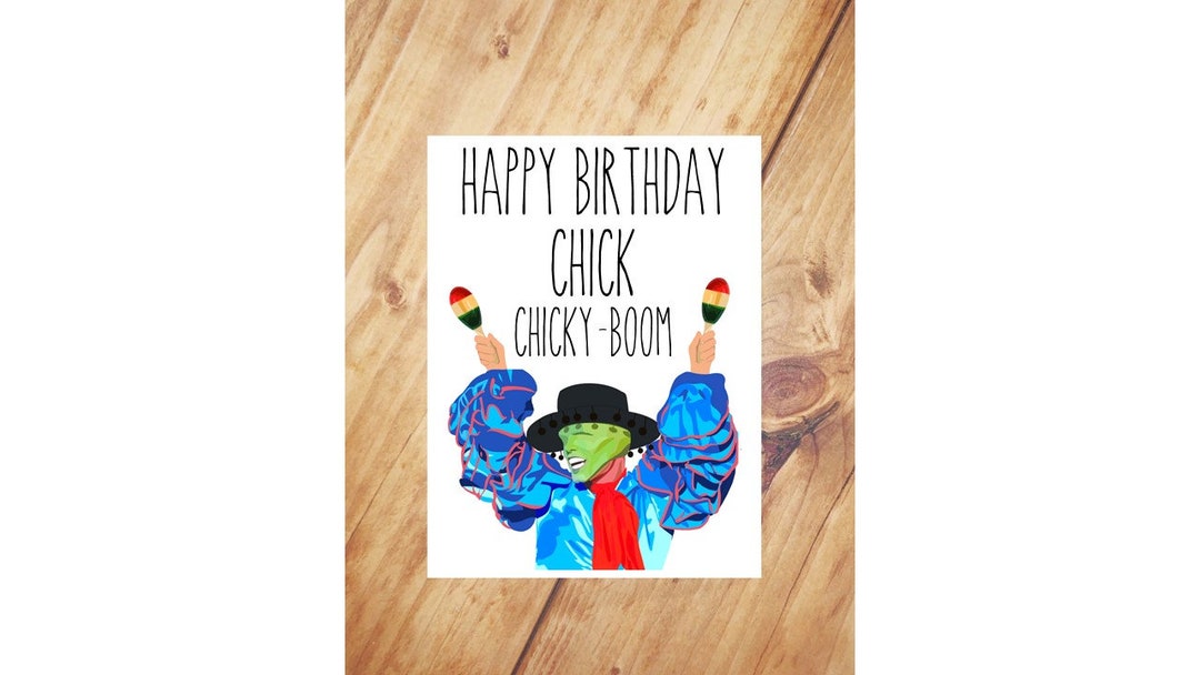 Happy Birthday Chick Chicky-boom Birthday Card - Etsy