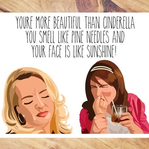 Card for BFF - Youre more beautiful than Cinderella