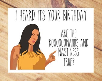 Meredith Marks Birthday card - Rumors and Nastiness