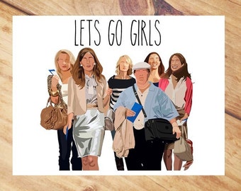 Kristen Wiig - Annie - Bachelorette Party  - Bridesmaids card - Lets go girls