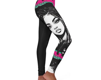 Queen of locs: Leggings in afrozentrischer Eleganz