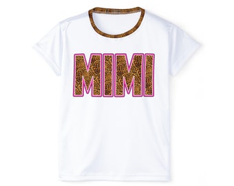 T-Shirt 'MIMI' mit Leopardenmuster - Stilvolles Muttertags-T-Shirt mit einem wilden Twist