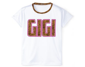 „GIGI“-T-Shirt mit auffälligem Leopardenmuster – stilvolles Muttertags-T-Shirt mit einem wilden Touch