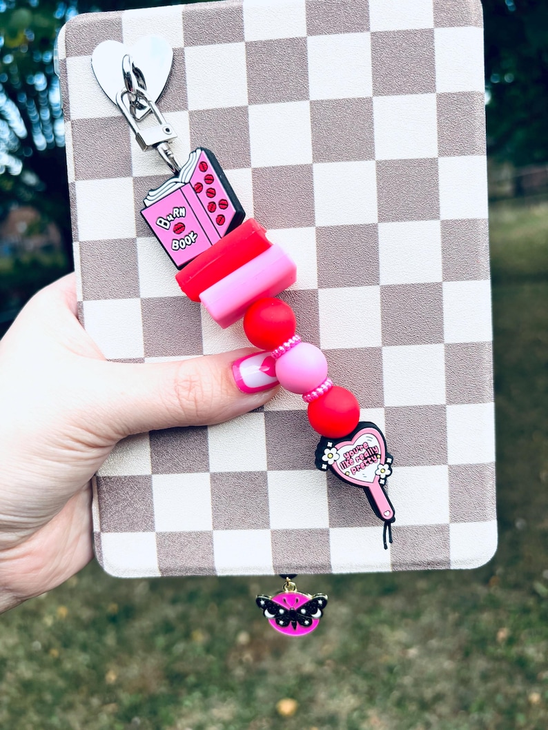 Book Stack Inspired, Bookish Keychain, Bookish Accessory, Booktok