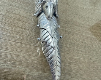 Sterling Silver Gothic  Armor Knuckle Ring