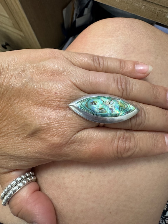 Sterling Silver Abalone ring