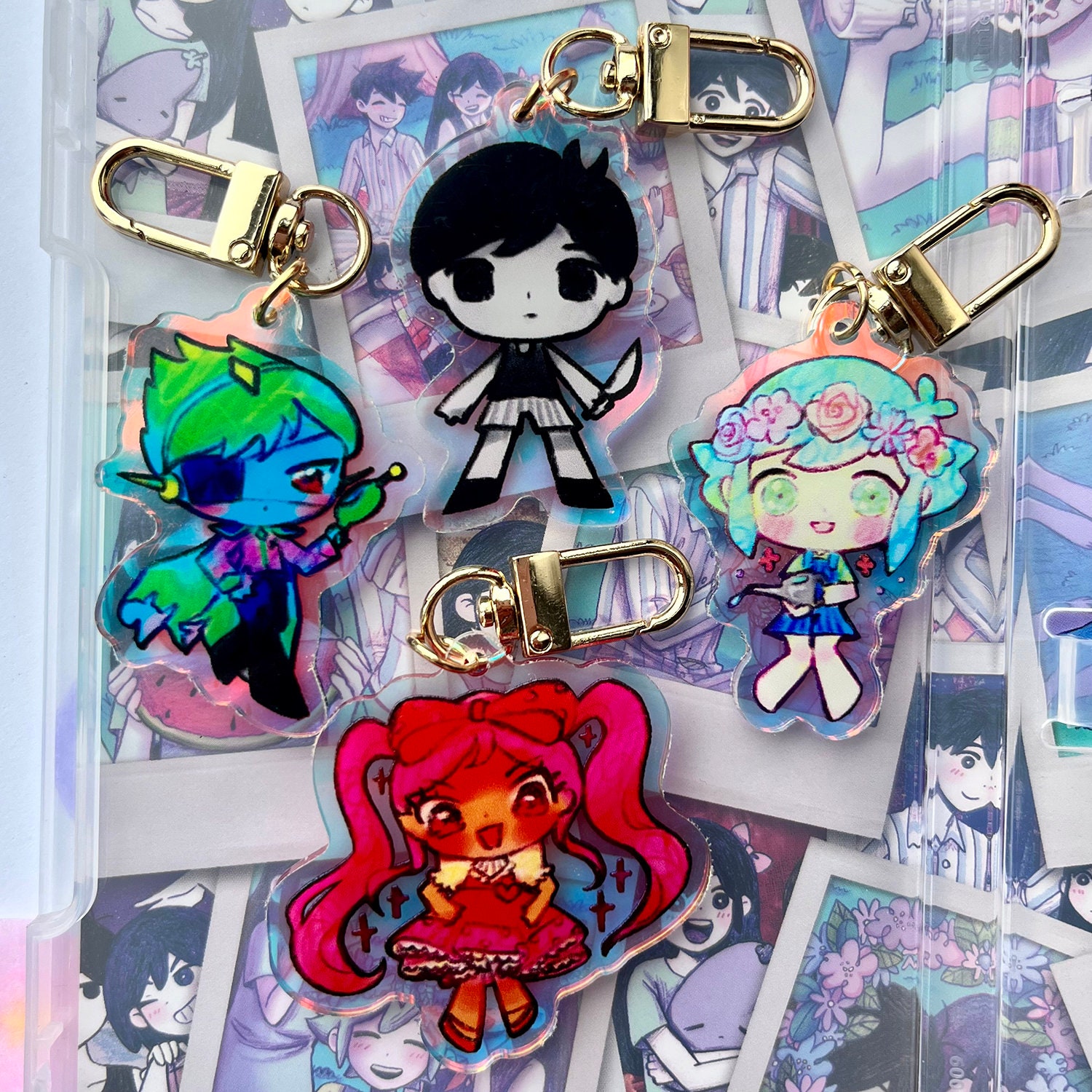 OMORI ボスラッシュ アクリルキーチェーン スイートハート 1つ3000円 OMORI ボスラッシュ アクリルキーチェーン スイート