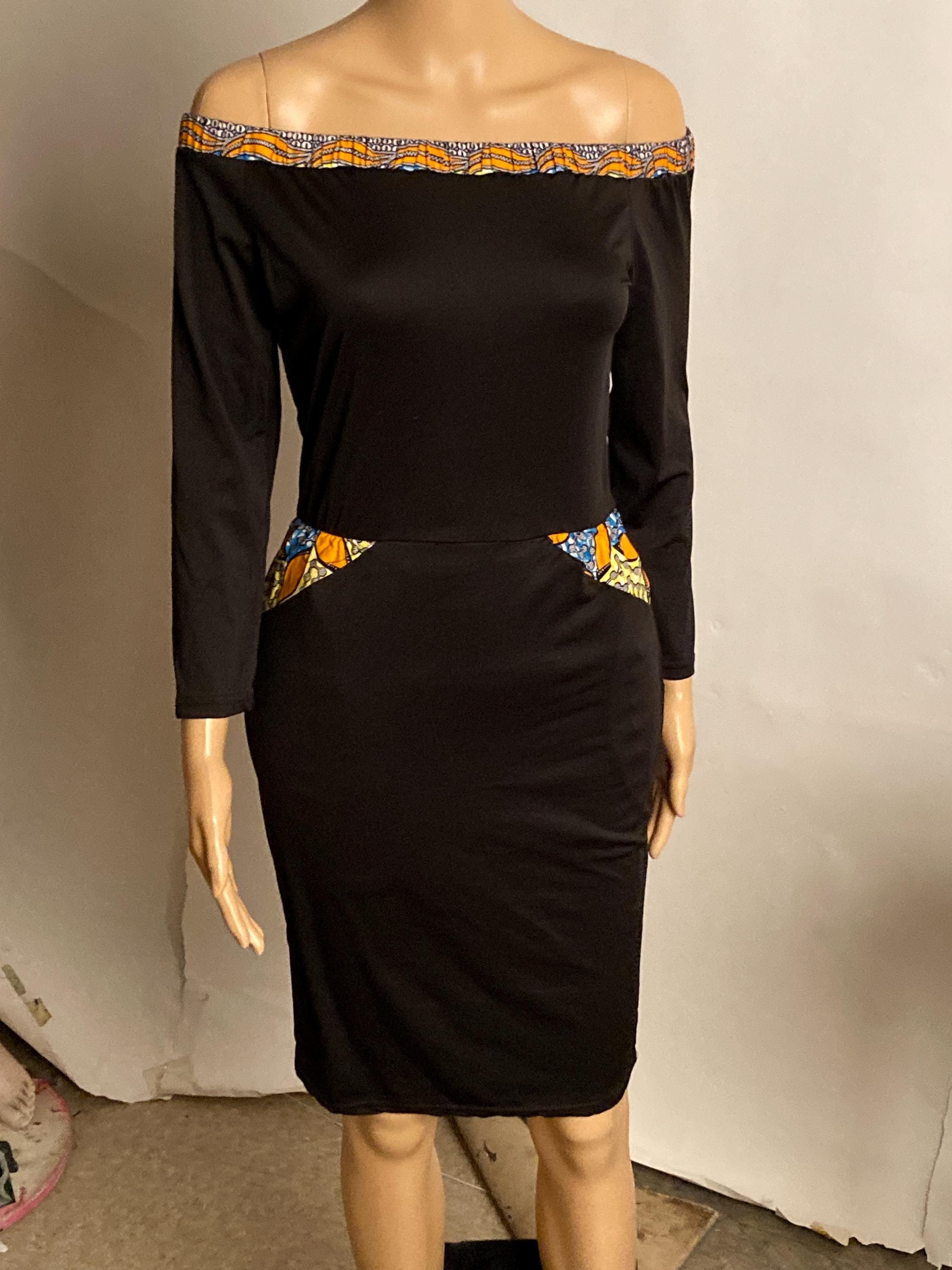 ankara black dresses Beautiful Ankara Funeral Dress
