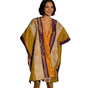 african kimono jacket ashoke cloth vintage cardigan with wide sleeves - africanclothingetc