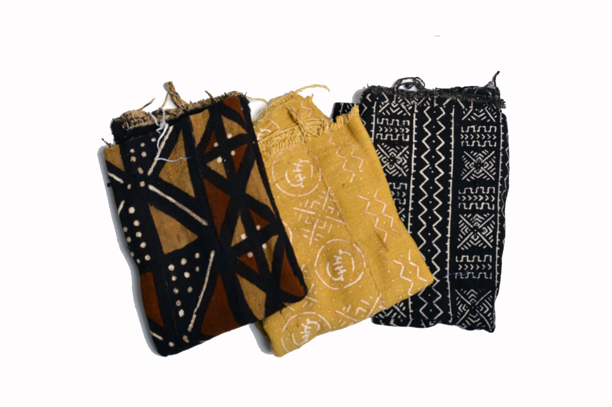 africa bogolan mudcloth fabric from mali plain rust large mud cloth  blanket 62