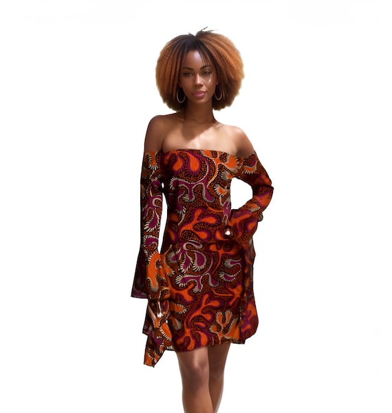 off the shoulder flare sleeve dress SHEIN Modelyn Ruffle Hem Floral Print Fitted Chiffon Dress | Dress