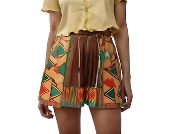 Kente Print Wide Leg Shorts – African Fashion