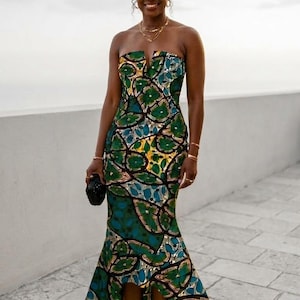 modern african dress designs Kitenge dress designs unique long